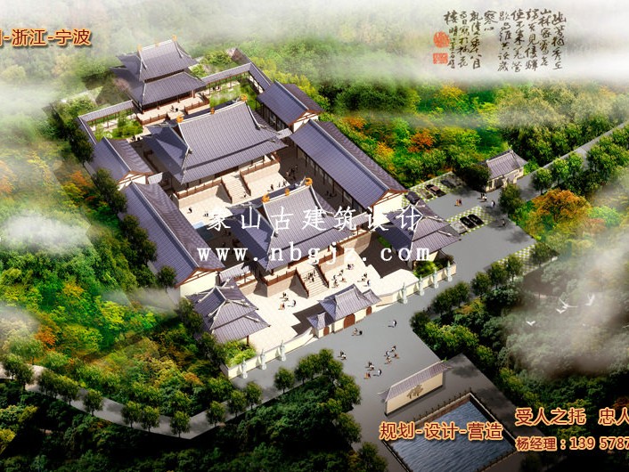 杭州依云寺總體寺院規(guī)劃設(shè)計
